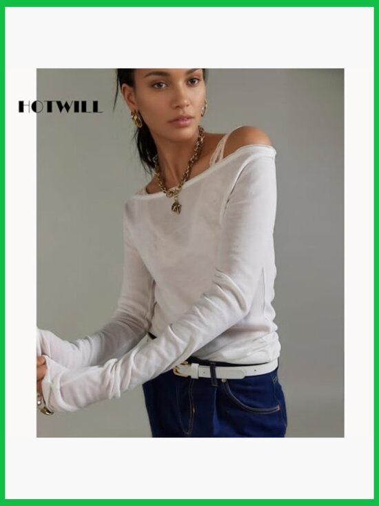 4 Pack Skinny Belts for Jeans Dress Waist Belt with Gold Buckle 0.55\